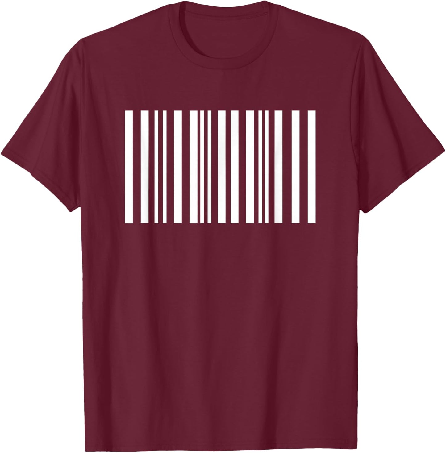 Barcode T-Shirt - T-Shirt | Maroon