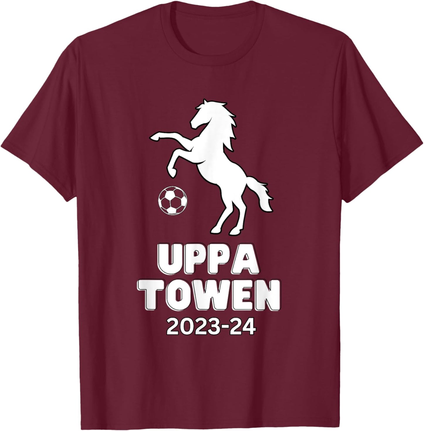 Football Top Uppa Town Tractor Boys 2024 Ipswich Town T-Shirt - T-Shirt | Maroon