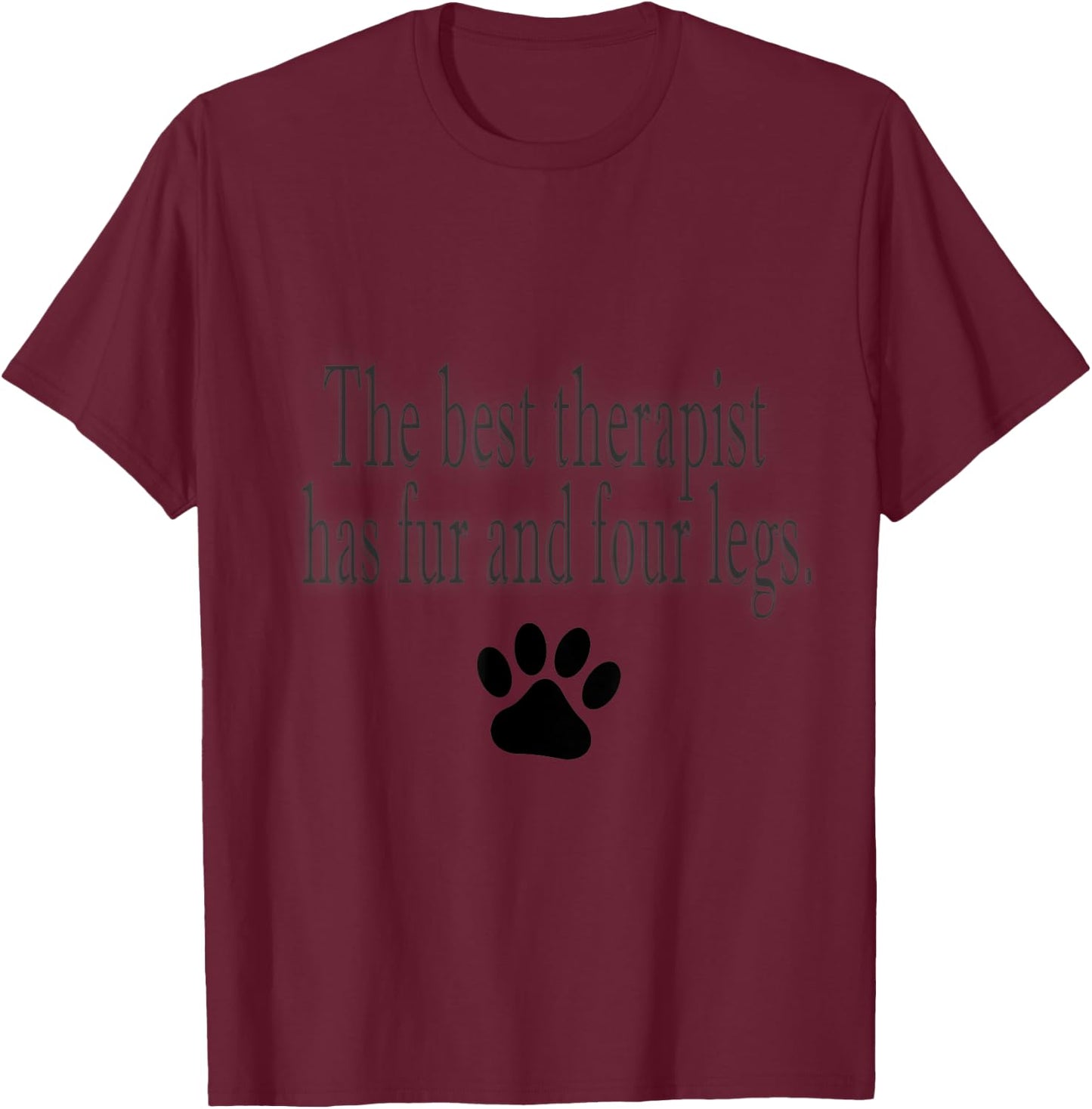Dog therapy T-Shirt - T-Shirt | Maroon