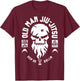 Vintage Old Man Jiu-Jitsu But Still Deadly Keep On Rollin T-Shirt - T-Shirt | Maroon