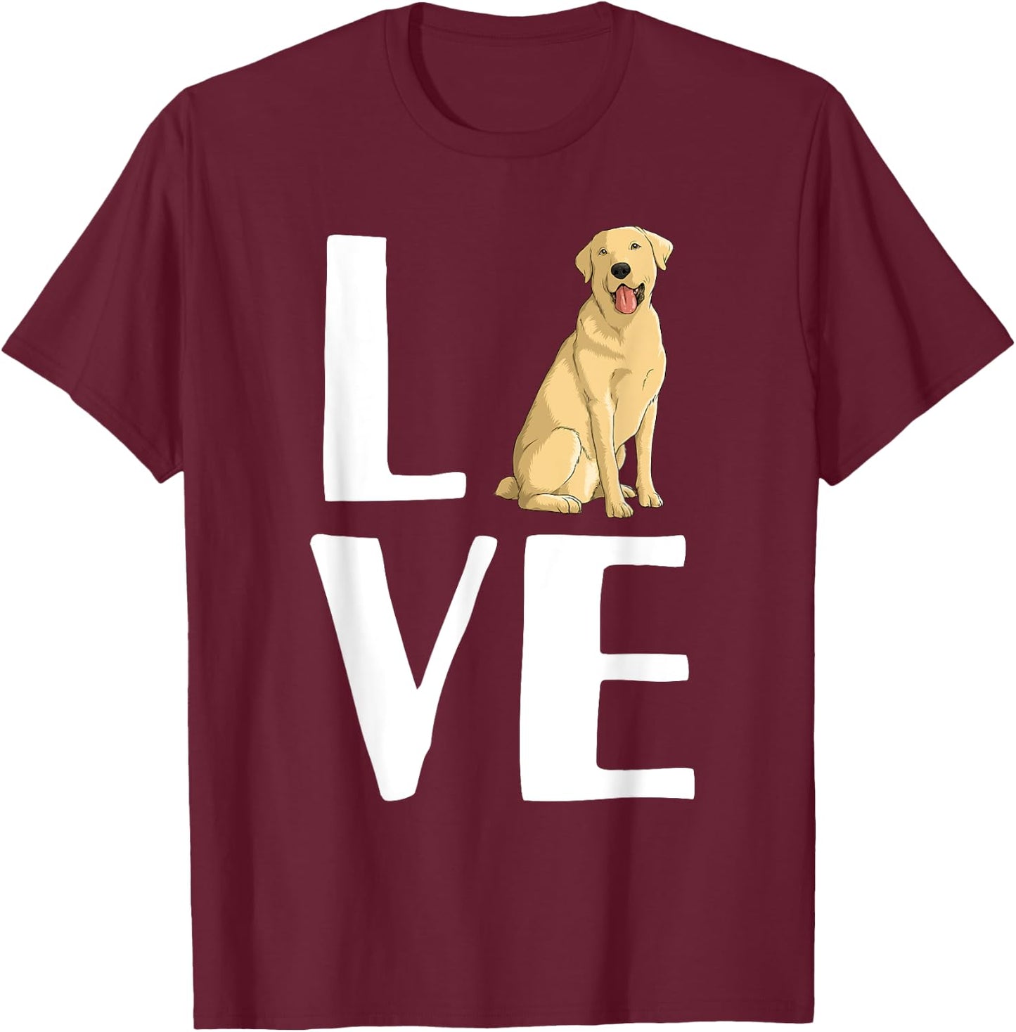Cool Labrador Women Yellow Lab Dog Lab Retriever T-Shirt - T-Shirt | Maroon