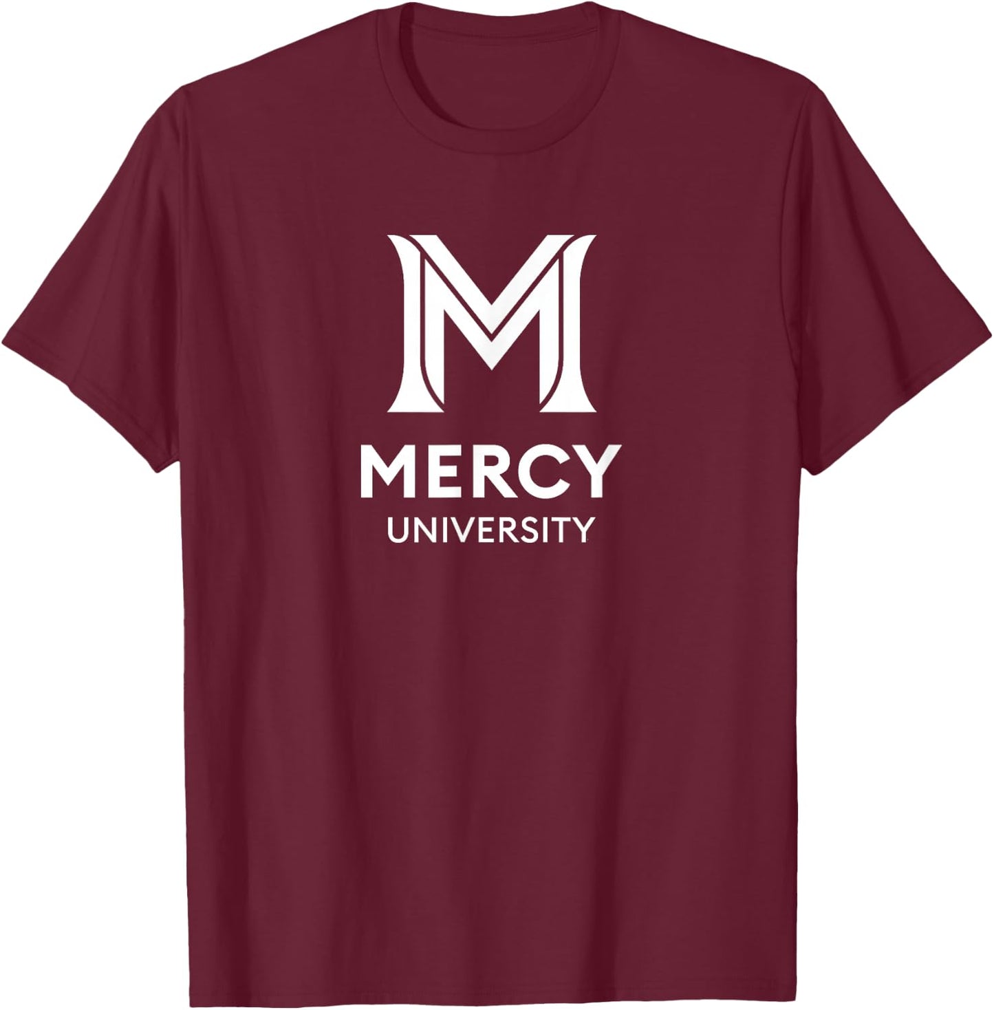 Mercy University Mavericks M Logo T-Shirt - T-Shirt | Maroon