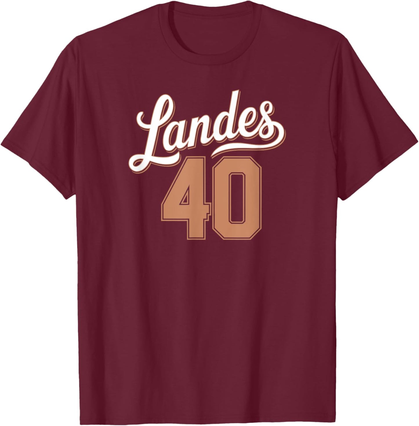 Landes 40 T-Shirt - T-Shirt | Maroon