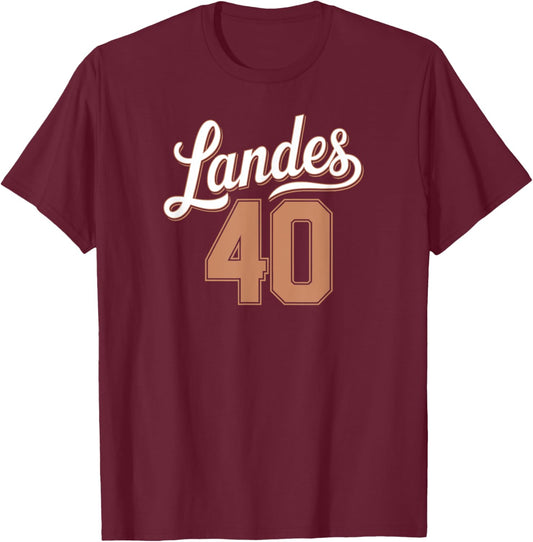 Landes 40 T-Shirt - T-Shirt | Maroon