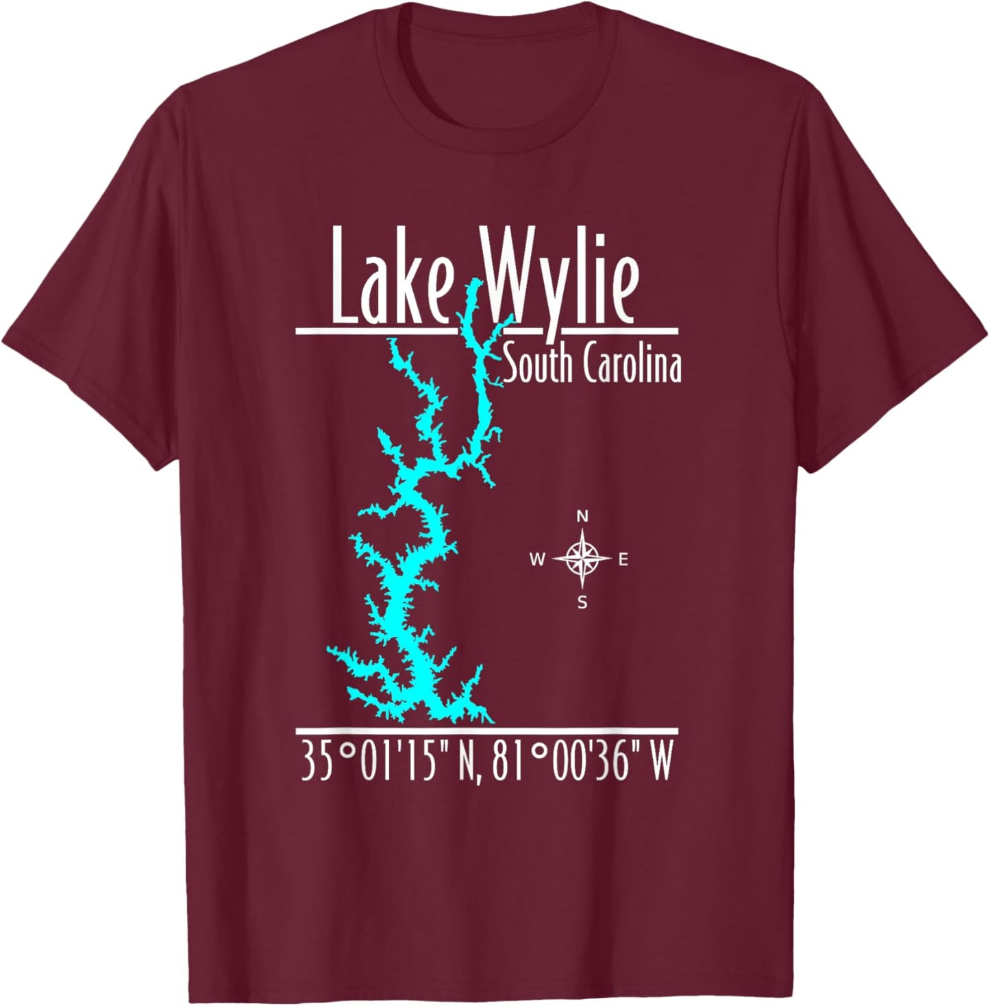 Lake Wylie - South Carolina T-Shirt - T-Shirt | Maroon