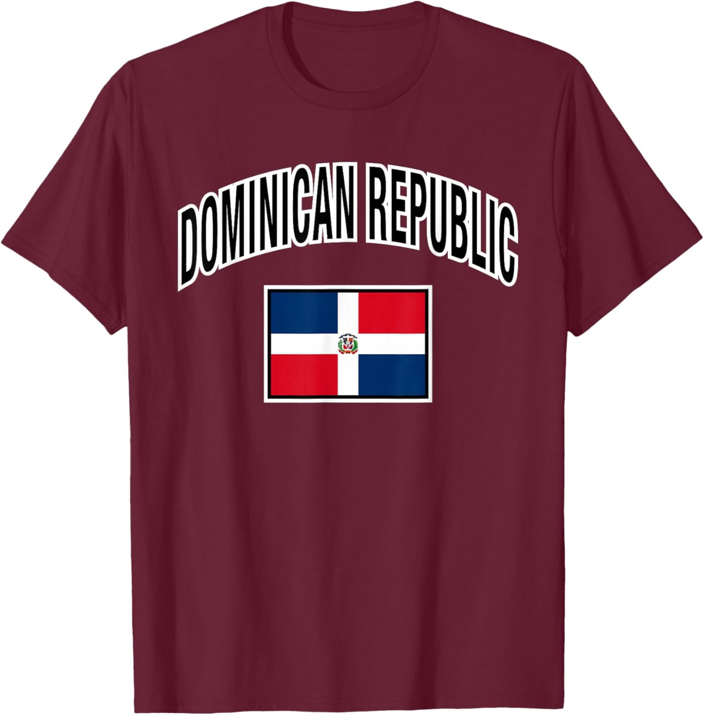 Dominican Republic Flag Proud Dominican T-Shirt - T-Shirt | Maroon