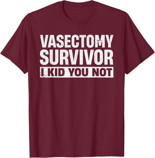 Funny Vasectomy Art Surgical Cutting Vasectomy Lover T-Shirt - T-Shirt | Maroon