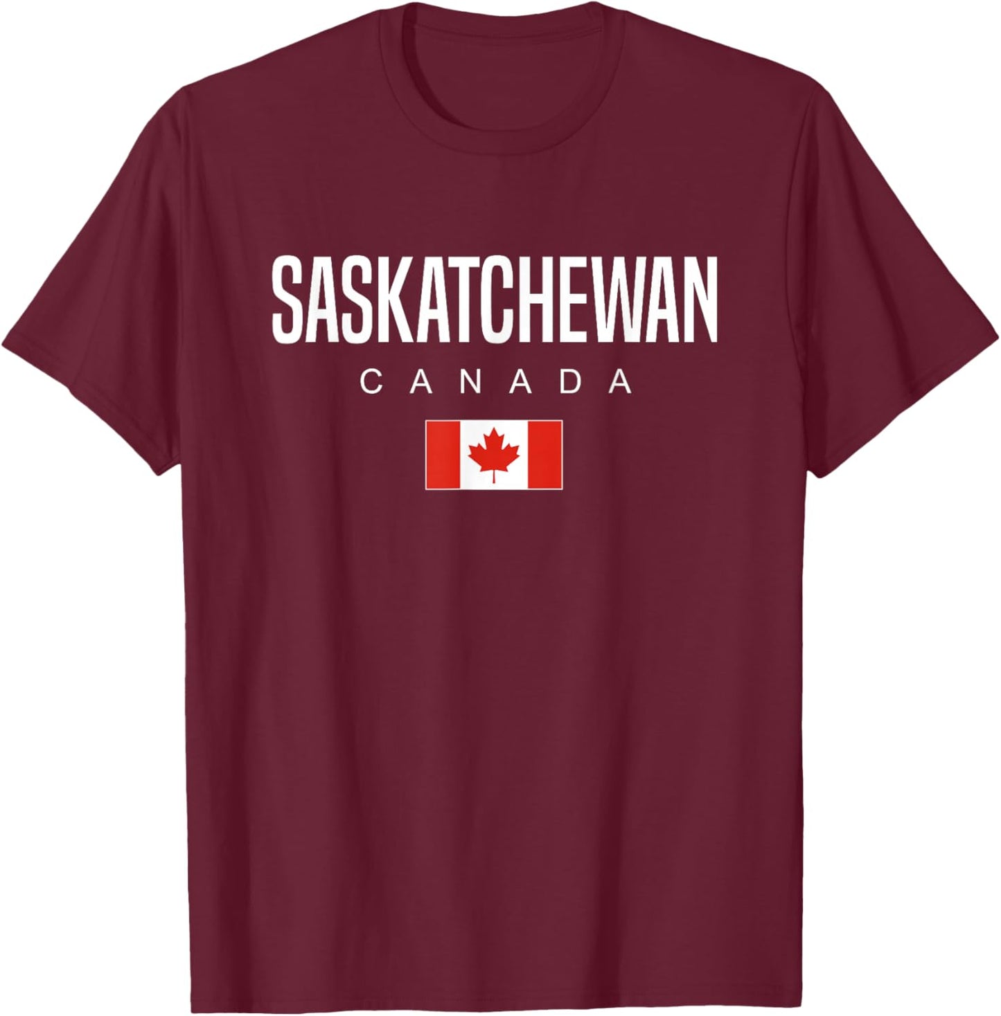 Provinces and Territories of Canada Saskatchewan Canada T-Shirt - T-Shirt | Maroon