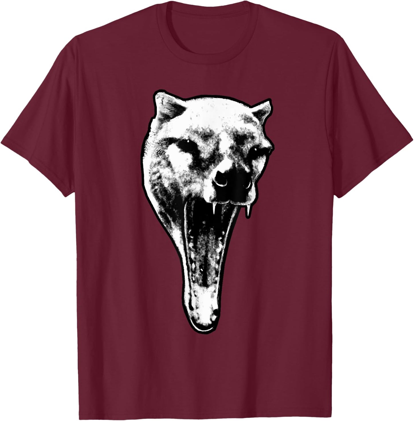The Thylacine Vintage Marsupial Extinct Animal T-Shirt - T-Shirt | Maroon