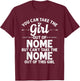 Girl Out Of NOME AK ALASKA Gift Funny Home Roots USA T-Shirt - T-Shirt | Maroon