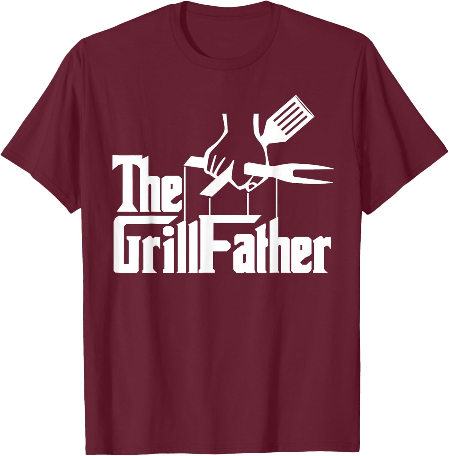 Grillfather Barbecue BBQ Grill Master Smoker Meat Lover T-Shirt - T-Shirt | Maroon