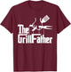 Grillfather Barbecue BBQ Grill Master Smoker Meat Lover T-Shirt - T-Shirt | Maroon