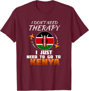Kenyan Flag I Funny Kenya Flag I Vacation Kenya T-Shirt - T-Shirt | Maroon