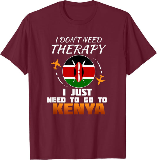 Kenyan Flag I Funny Kenya Flag I Vacation Kenya T-Shirt - T-Shirt | Maroon