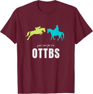 Off Track Thoroughbred, OTTB T-Shirt - T-Shirt | Maroon