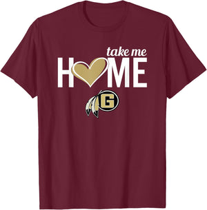 Gaffney Indians Logo Take Me Home HS T-Shirt - T-Shirt | Maroon