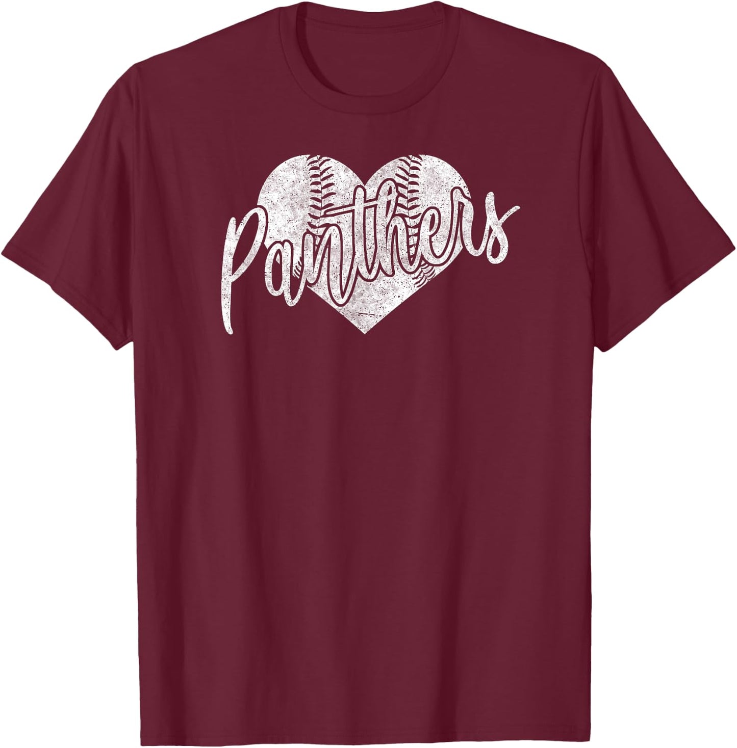 Panthers Baseball Softball High School Team Mascot Mom T-Shirt - T-Shirt | Maroon