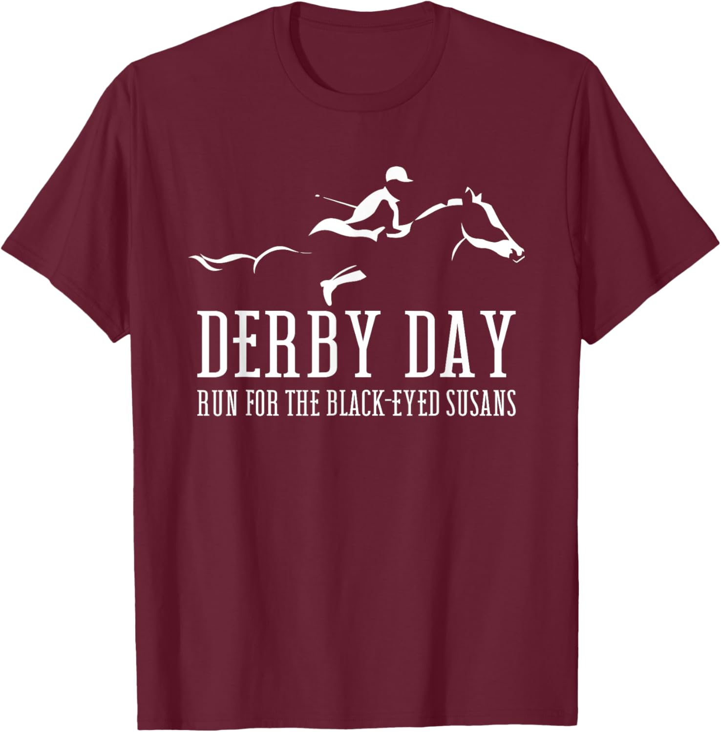 Horse Derby Day Preakness Stakes Horse Racing Derby T-Shirt - T-Shirt | Maroon