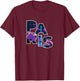 Paris Starry Sky – France Eiffel Tower Word Art T-Shirt - T-Shirt | Maroon
