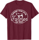 Support Your Local Farmer Eat Beef T-Shirt - T-Shirt | Maroon
