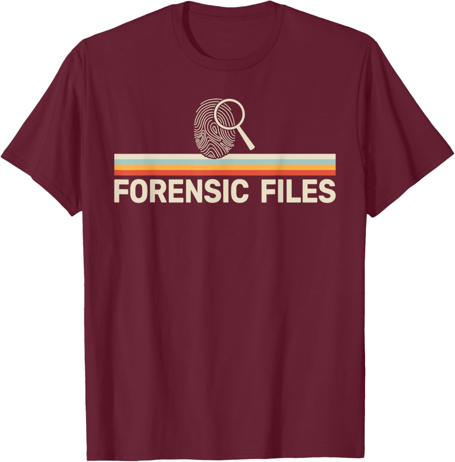 Forensics Crime Investigator retro Forensic Science T-Shirt - T-Shirt | Maroon
