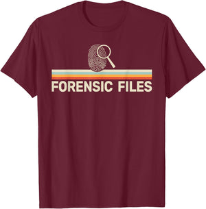 Forensics Crime Investigator retro Forensic Science T-Shirt - T-Shirt | Maroon