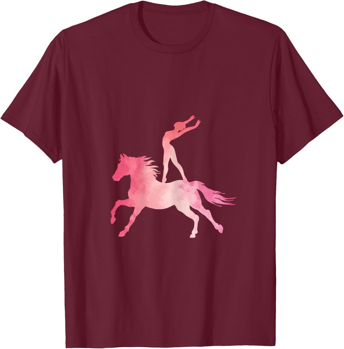 Voltigieren Riding Horse Riding Sports Horses Sayings Girls Gift T-Shirt - T-Shirt | Maroon