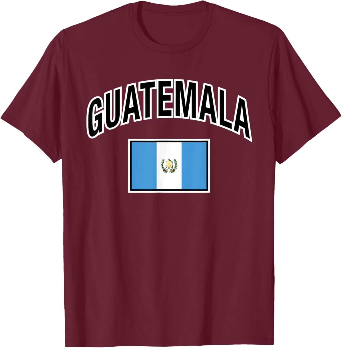 Guatemala Flag Proud Guatemalan T-Shirt - T-Shirt | Maroon