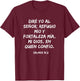 mi Dios, en quien confío - Psalm 91:2 Spanish Christian T-Shirt - T-Shirt | Maroon