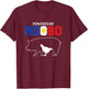 Powered by Adobo Chicken Pork Pinoy Rice Cuisine Philippines T-Shirt - T-Shirt | Maroon