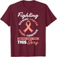 Fighting Uterine Cancer, Chemo & Still Sexy Uterine Cancer T-Shirt - T-Shirt | Maroon