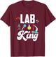 Lab King - Chemist Laboratory Worker T-Shirt - T-Shirt | Maroon