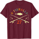 O-Fishally 27 Years Old Fisherman 27th Birthday Fishing T-Shirt - T-Shirt | Maroon