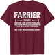 Farrier Definition Horseshoer Farriers Farriery , Small T-Shirt - T-Shirt | Maroon