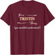 It's a TRISTIN Thing, You Wouldn't Understand | Name Gift T-Shirt - T-Shirt | Maroon