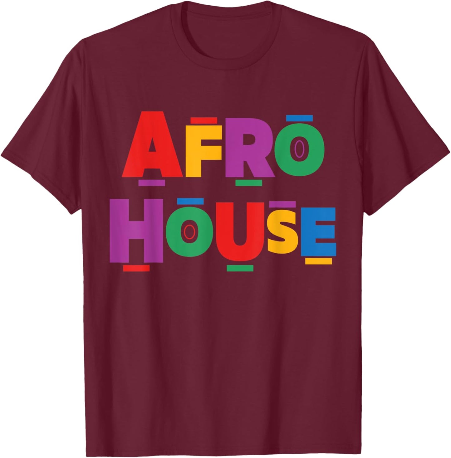 Afro House Music Festival Outfit Amapiano Afro House Music T-Shirt - T-Shirt | Maroon
