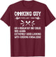 Cooking Guy Definition Funny cooking lovers quote for cooker T-Shirt - T-Shirt | Maroon