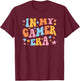 In My Gamer Era Video Games Lover Cute Gamer Girl Women T-Shirt - T-Shirt | Maroon
