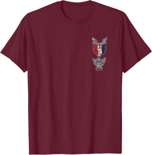 Eagle Scout Vintage Be Prepared Medal T-Shirt - T-Shirt | Maroon