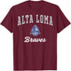 Alta Loma High School Braves C3 T-Shirt - T-Shirt | Maroon