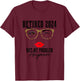 Retired 2024 Not My Problem Anymore Vintage Funny Retirement T-Shirt - T-Shirt | Maroon