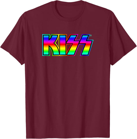 KISS - Crazy Night Logo T-Shirt - T-Shirt | Maroon