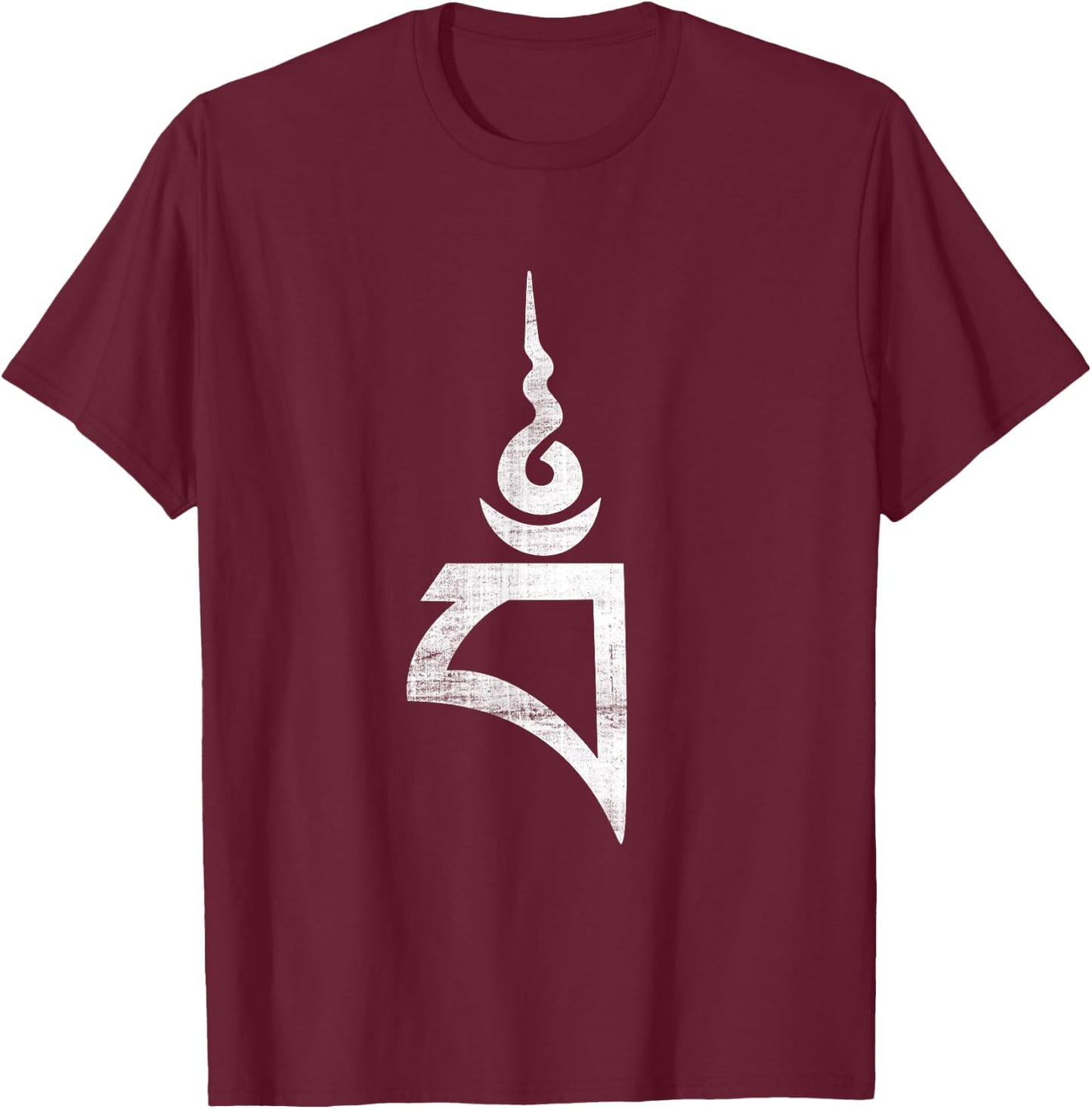 Vajrayogini Buddhist Meditation Dharma Tibet BAM Yoga Symbol T-Shirt - T-Shirt | Maroon