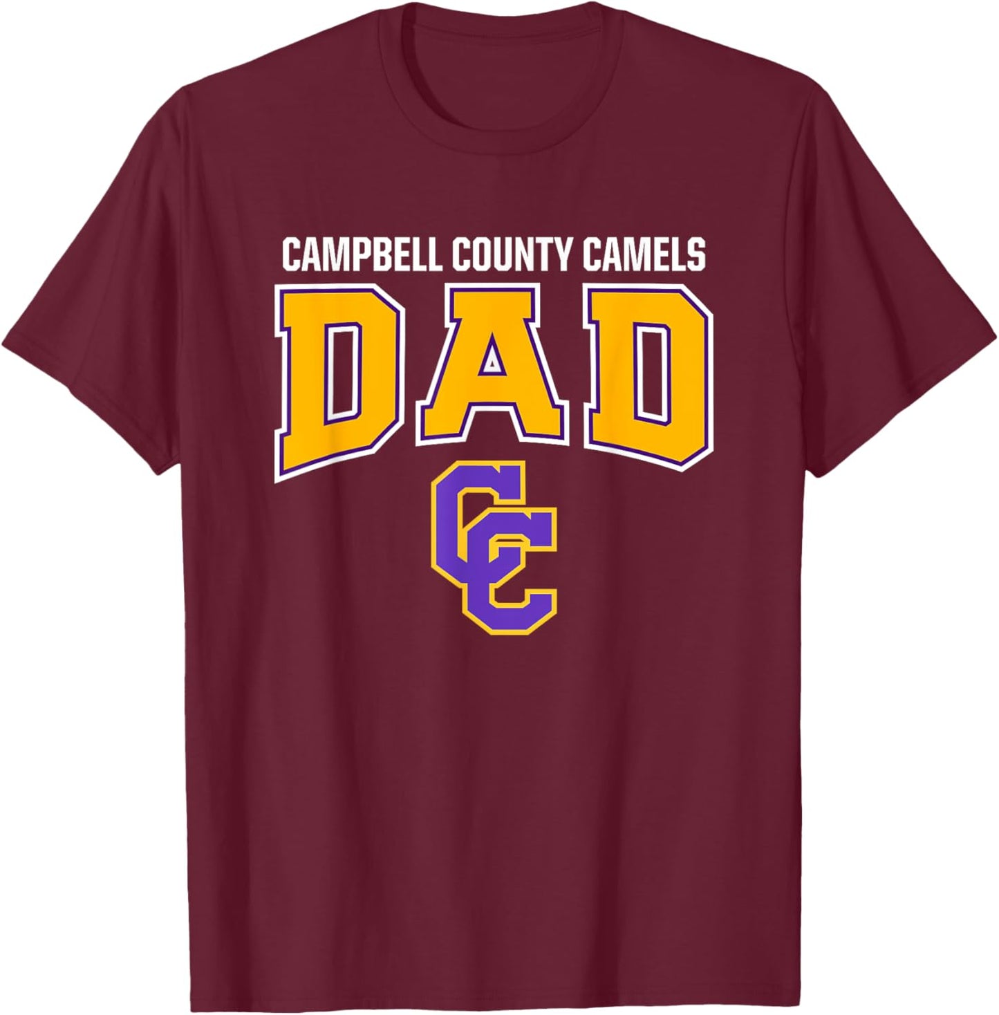 Campbell County Camels Logo Dad HS T-Shirt - T-Shirt | Maroon