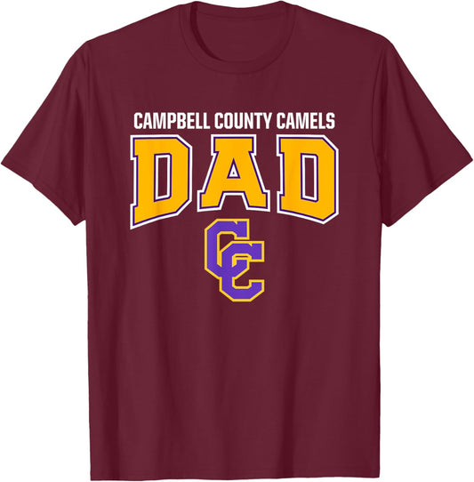 Campbell County Camels Logo Dad HS T-Shirt - T-Shirt | Maroon