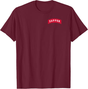 Sapper shirt - Sapper - Sapper Tab T-Shirt - T-Shirt | Maroon