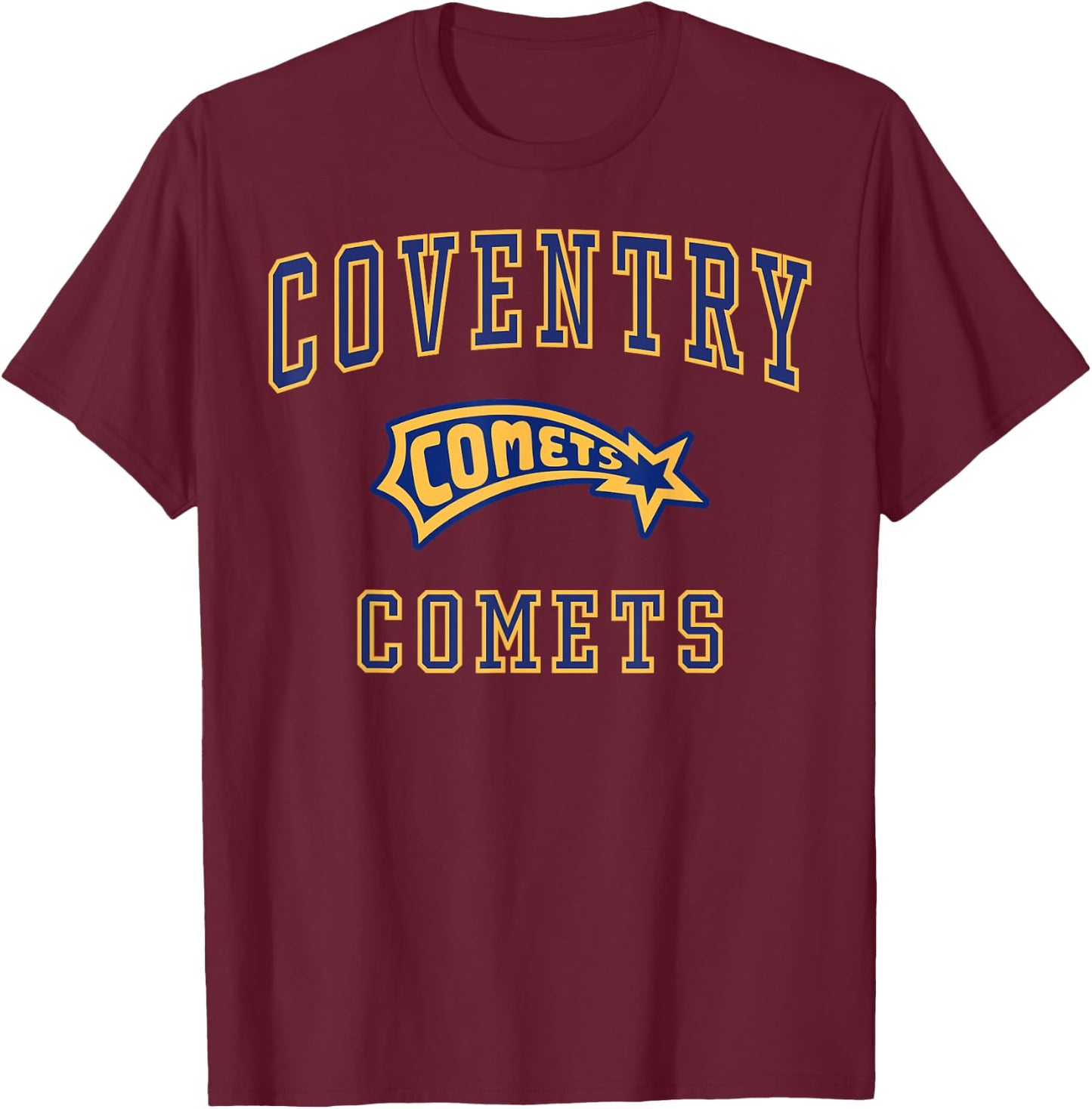 Coventry High School Comets C1 T-Shirt - T-Shirt | Maroon