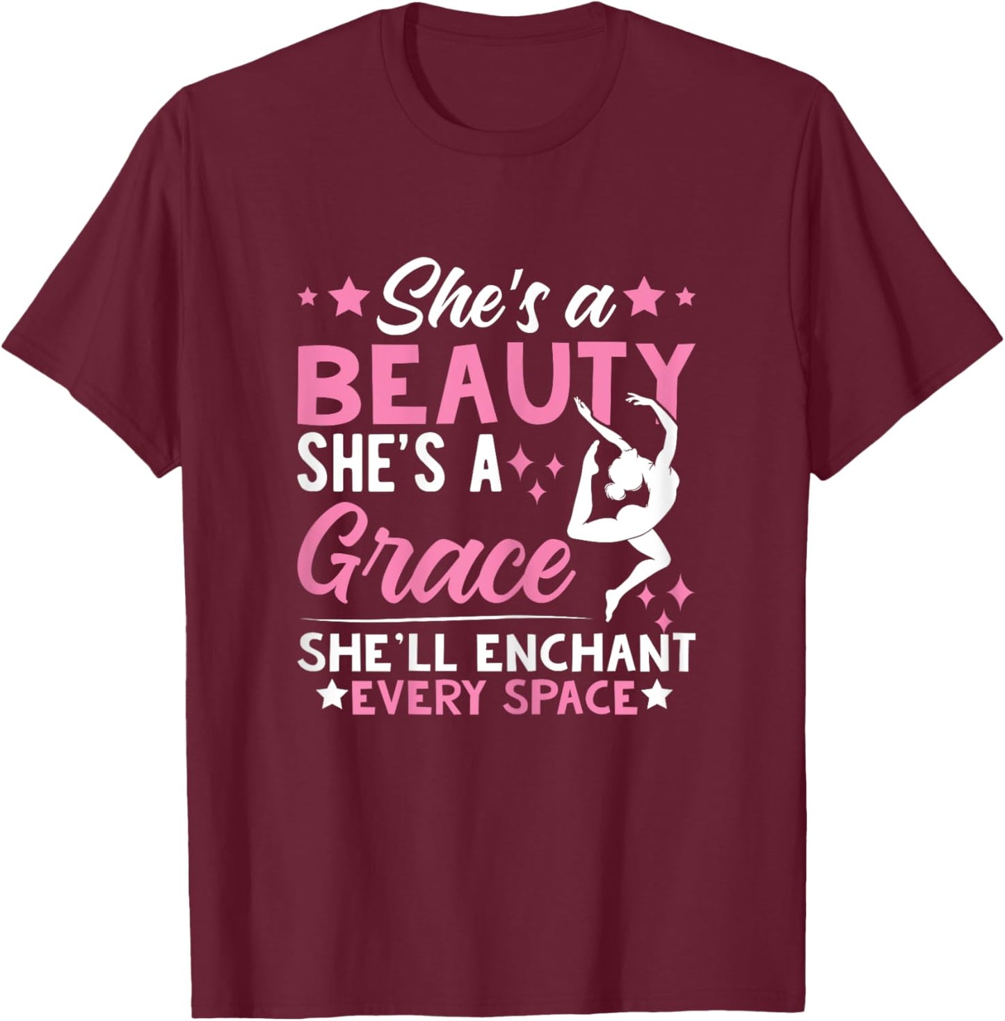 Acro Dance girl T-Shirt - T-Shirt | Maroon