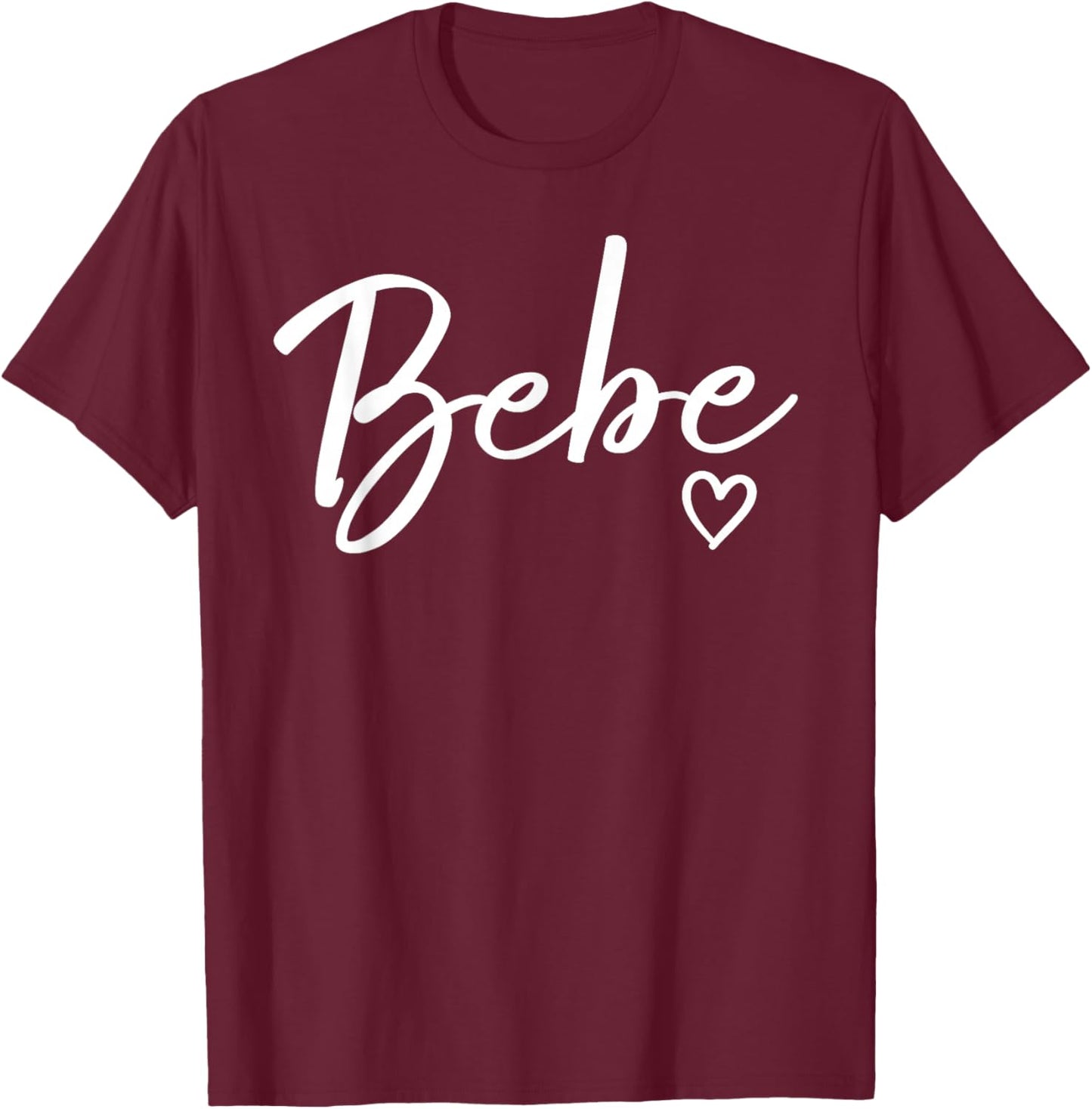 Bebe Gifts Grandma Heart Mother's Day Bebe T-Shirt - T-Shirt | Maroon