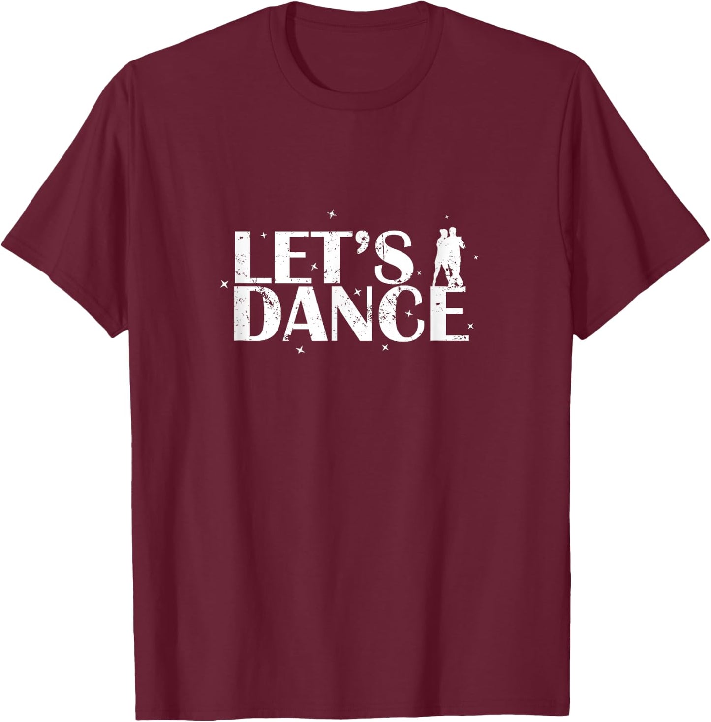 Let's Dance Star Silhouette T-Shirt - T-Shirt | Maroon